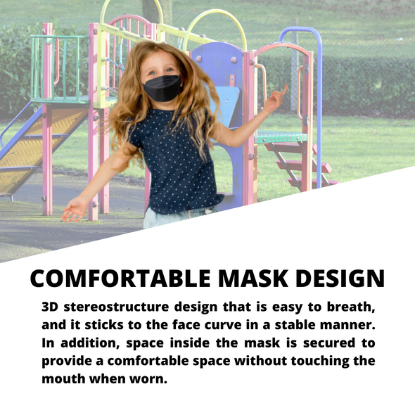 G-Box Kids KF94 Face Protective Mask for Kids Ages 3-8 (Regular/Pattern Individually Wrapped)(25-pcs)