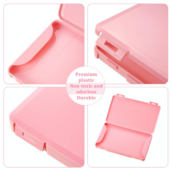 4 Pieces Portable Plastic Storage Boxes with Lids