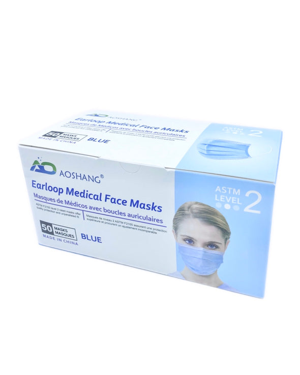 AOSHANG Disposable ASTM Level 2 Medical Face Mask