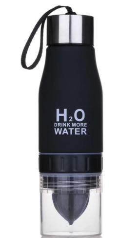 Fusion The H2O Drink More Water With Fruit Infuser Water Bottle 22 oz